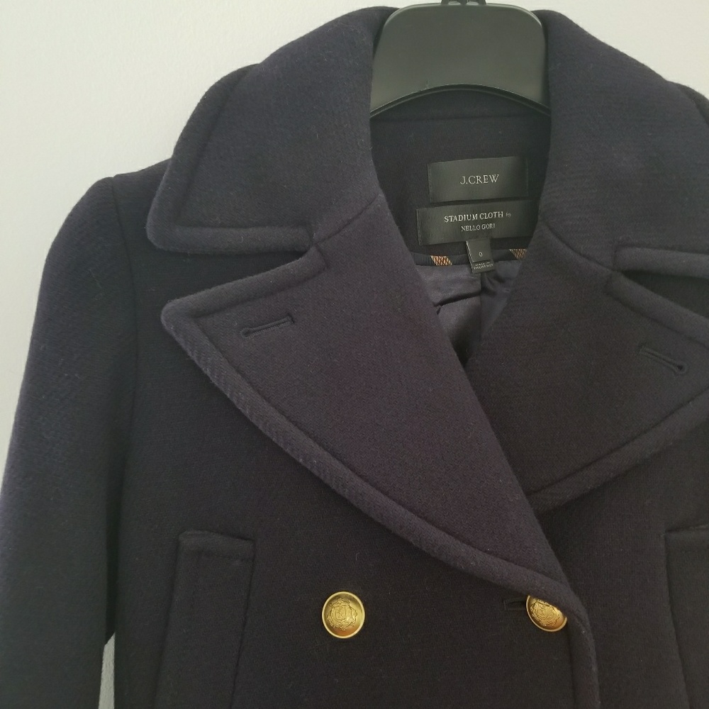 NWOT J. Crew Stadium Cloth Coat - Picture 6 of 8